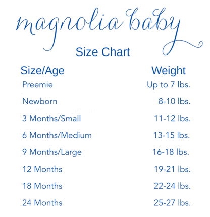 Magnolia Baby Magnolia Baby- Mini Stripe Essential Footie Blue