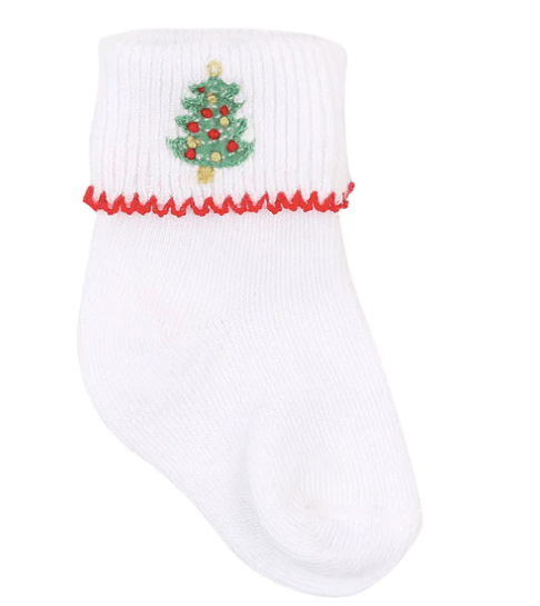 Magnolia Baby Nutcracker Holidays Emb Socks