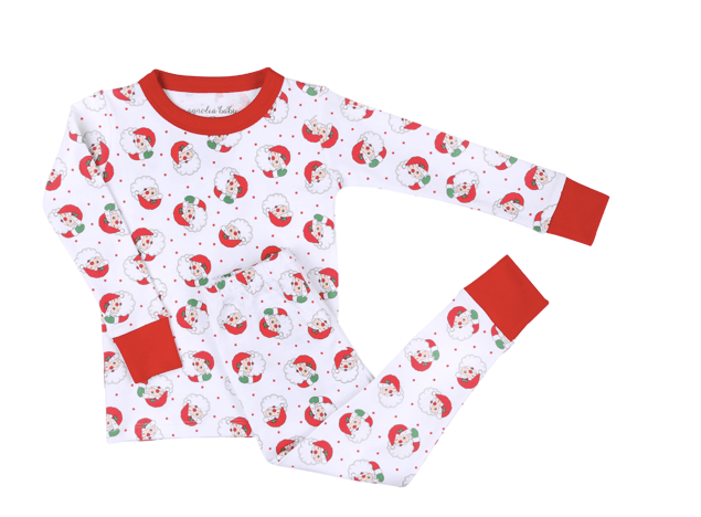 Magnolia Baby Winking Santa L/S PJ's