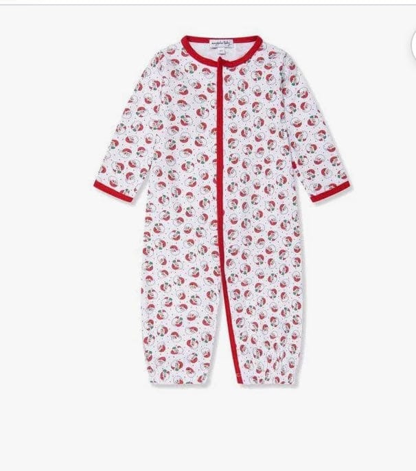 Magnolia Baby Winking Santa Printed Playsuit RD