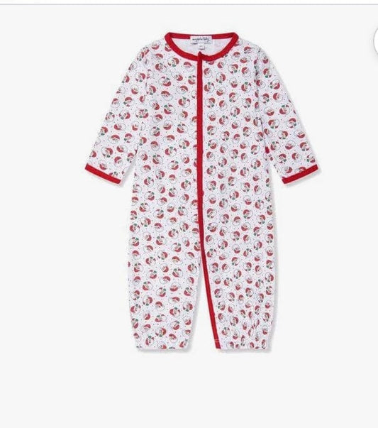 Magnolia Baby Winking Santa Printed Playsuit RD