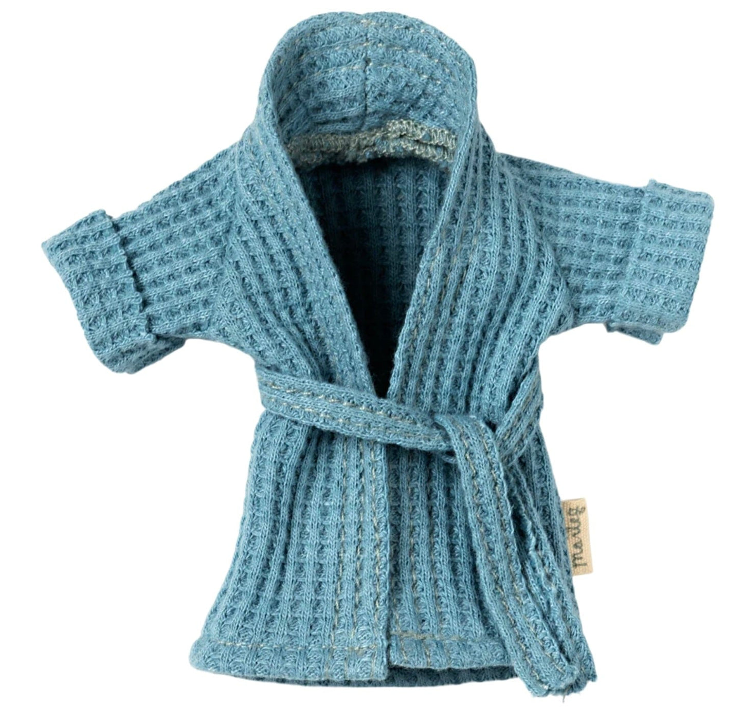 MAILEG Bathrobe - Dusty Blue, Dad/Mum Mouse