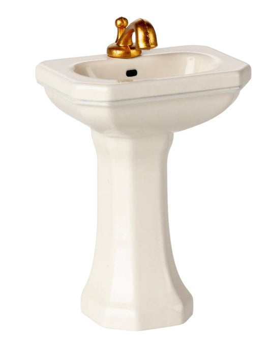 Maileg Bathroom sink, Mouse - Off white