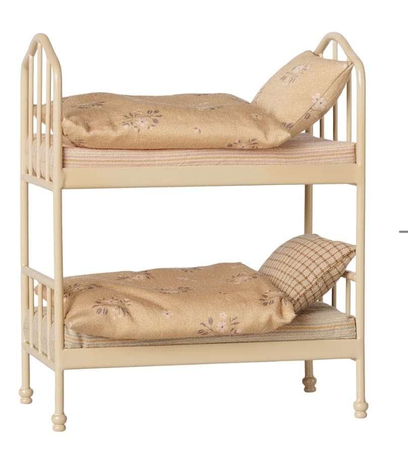 MAILEG Bunk Bed, Mouse - Wheat