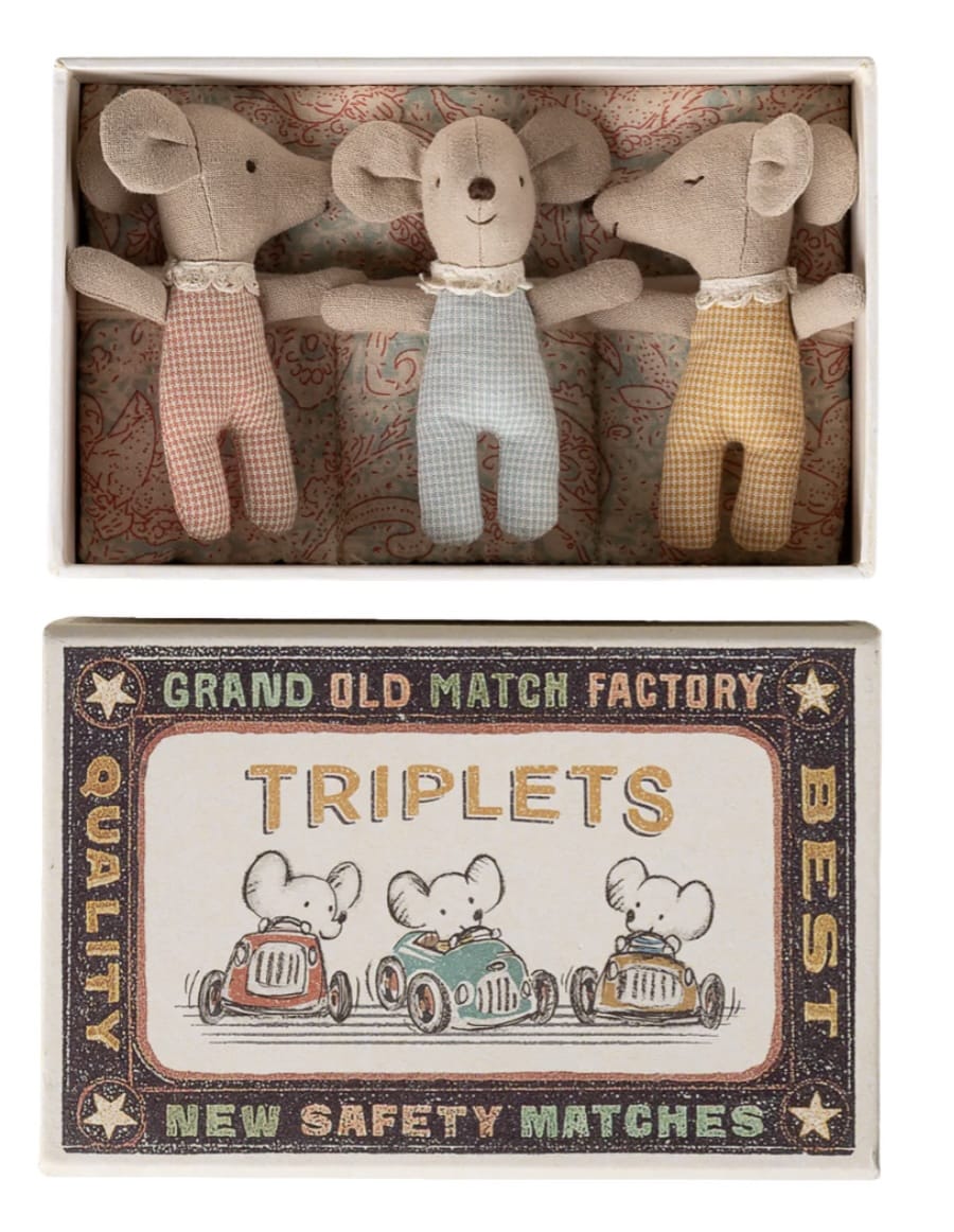 Maileg Maileg Baby Triplets in Box