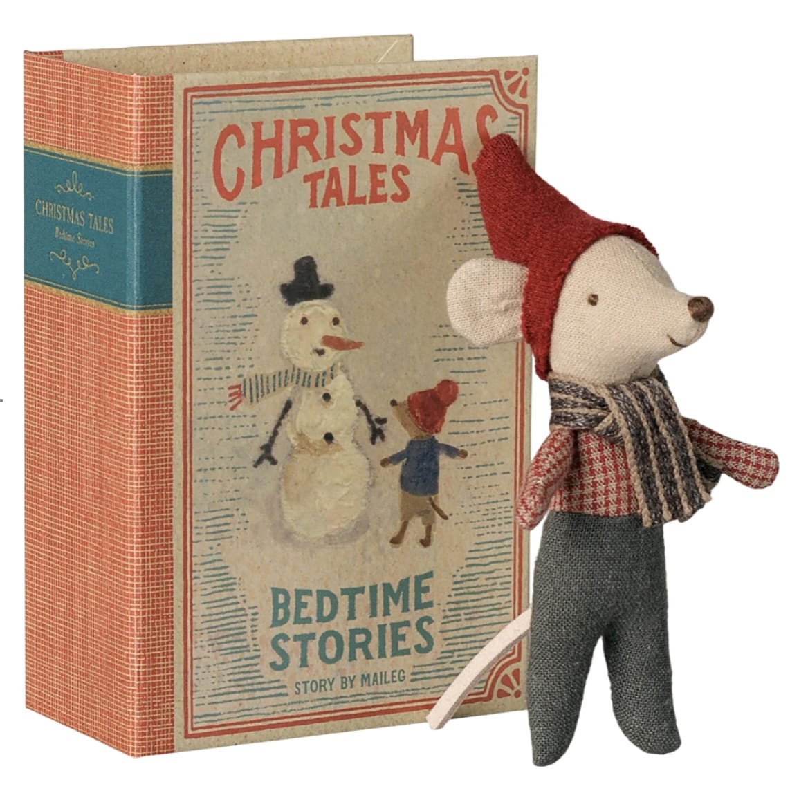 MAILEG Maileg Girls Accessories-toys Christmas Mouse, Baby In Book