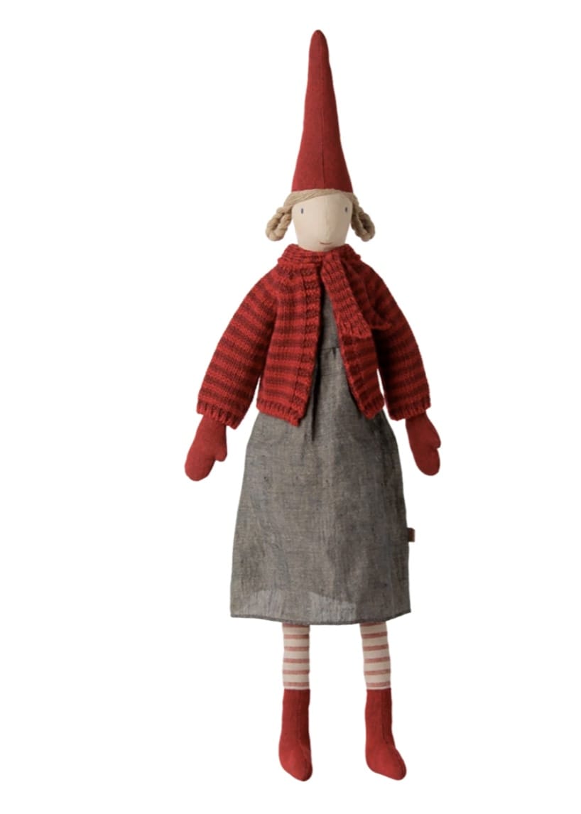 MAILEG Maileg Girls Accessories-toys  Pixy, Size 4 - Girl - Striped Knitted Cardigan