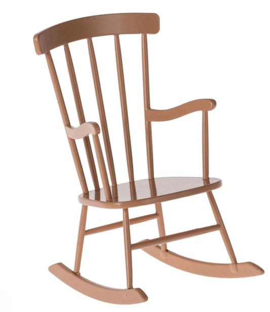 Maileg Rocking chair, Mini - Dark powder