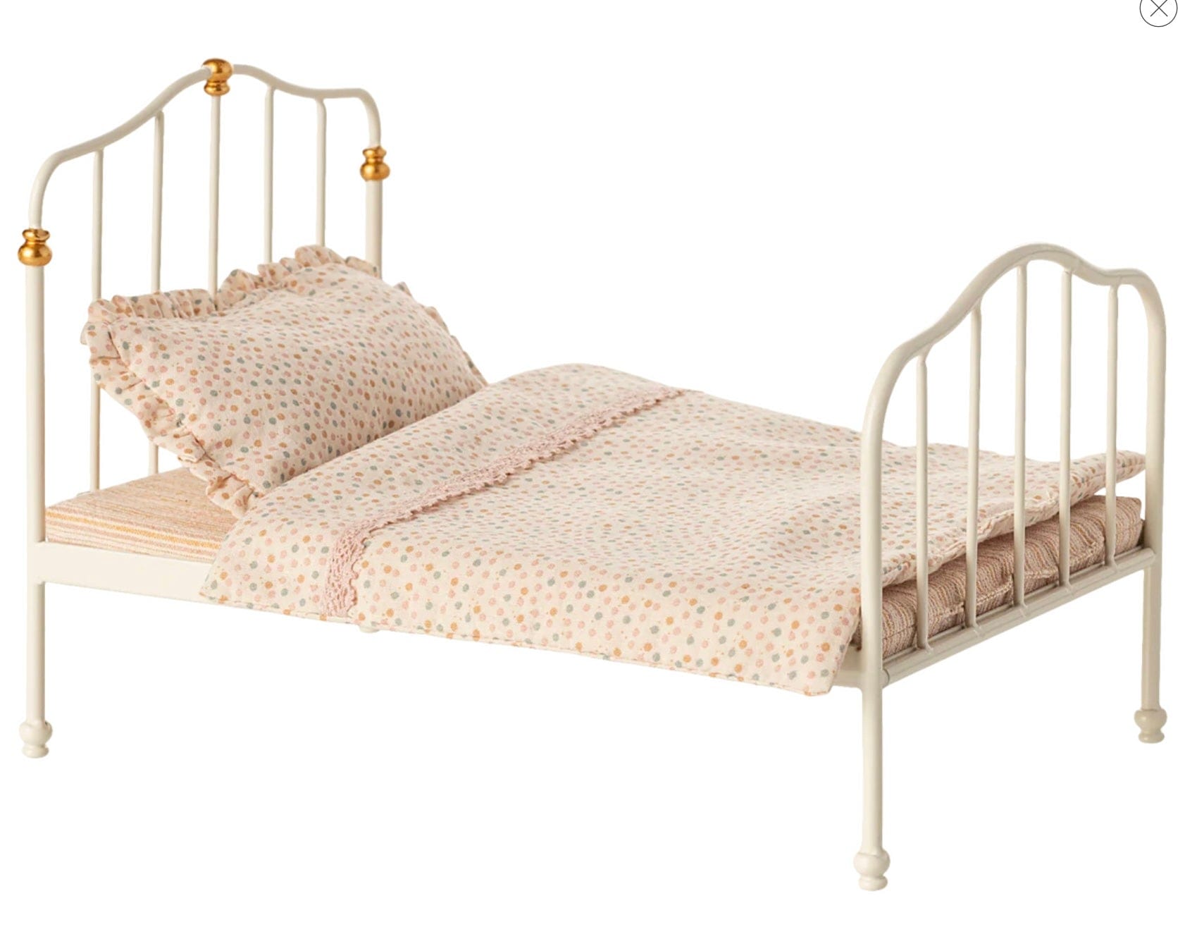 Maileg Vintage bed, Mouse - Off white