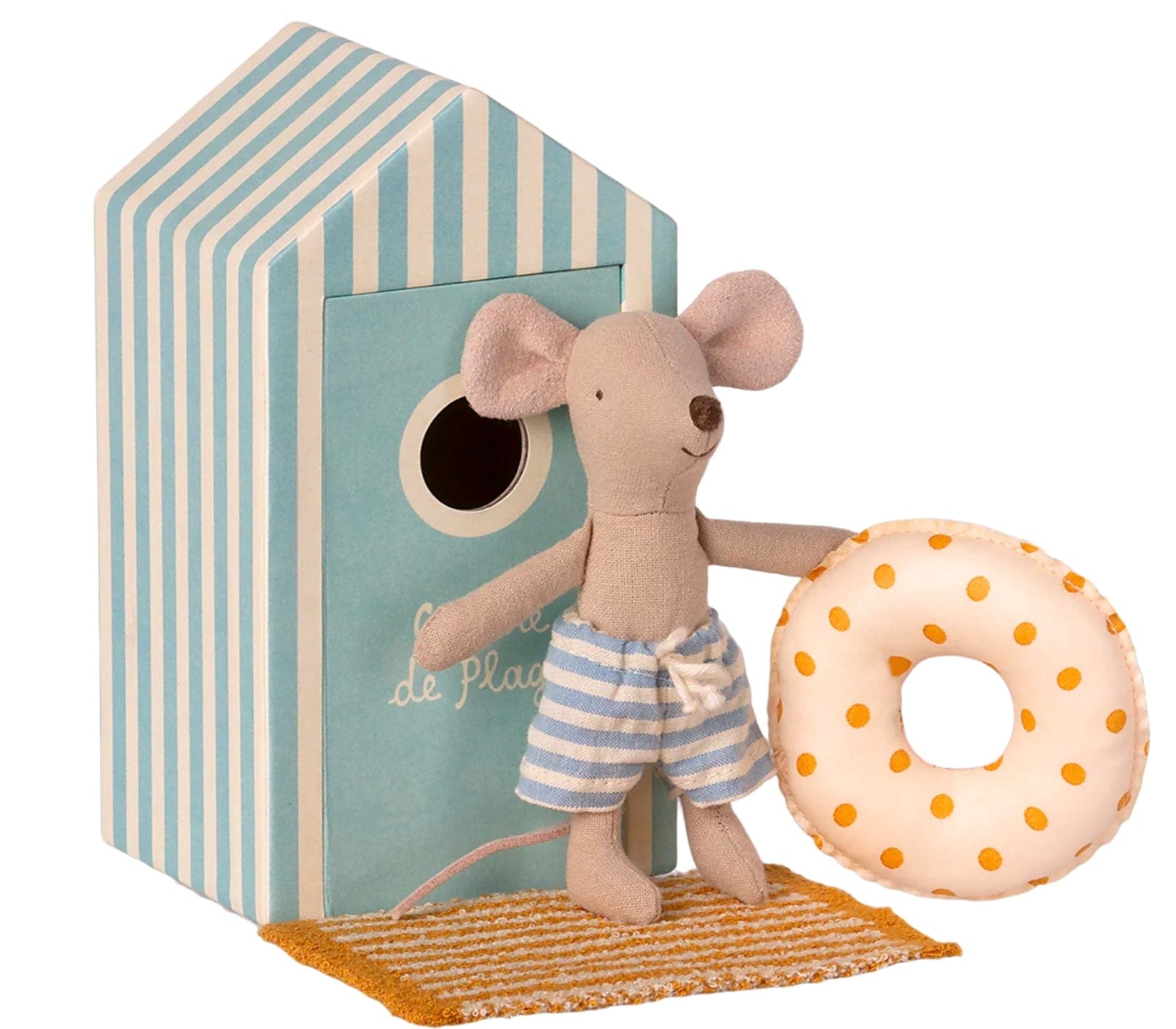 Maileg Beach mice little brother in Cabin