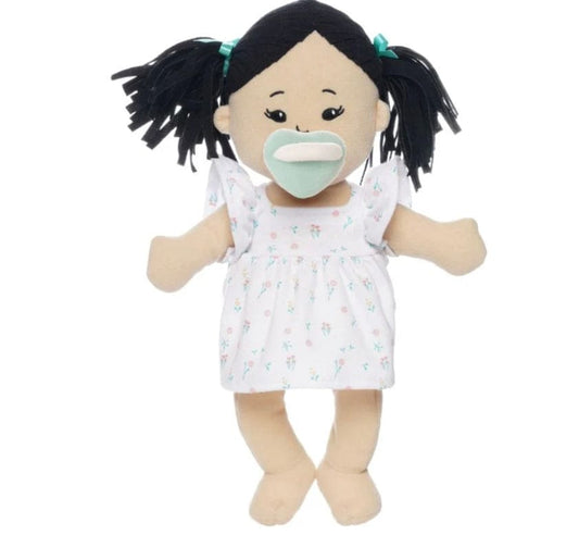 Manhattan toys Love, Stella Doll Light Beige with Black Pigtails