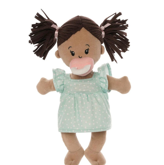 Manhattan toys Stella Doll Light Beige with Brown Pigtails
