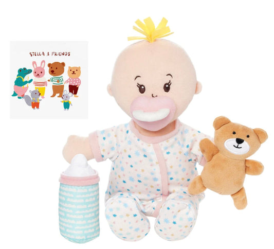 Manhattan toys Stella SleepyTime Set Doll Pch Blonde Tuft