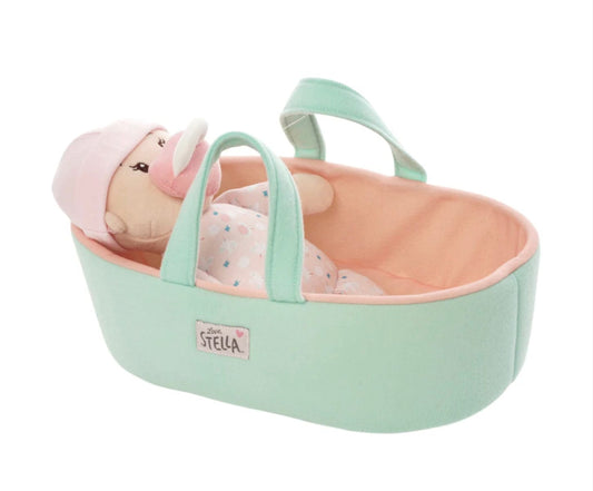 Manhattan toys Love, Stella My First Doll Peach & Bassinet