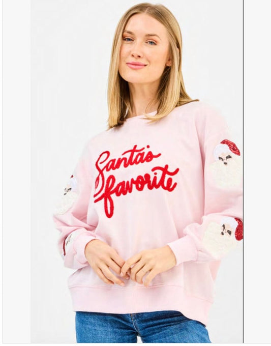 mary Square Santa Favorite Sweatshirt Adult