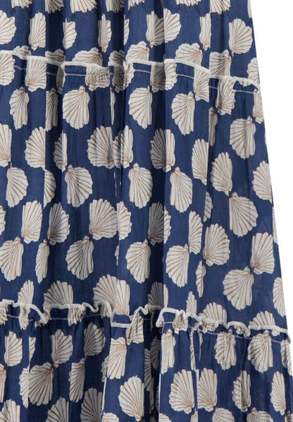 Mer St Barth Bella Girl's Sundress Shell Beach Navy
