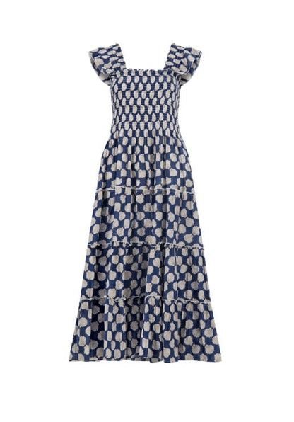 Mer St Barth Paloma Women's Maxi Dress Shell Beach Navy