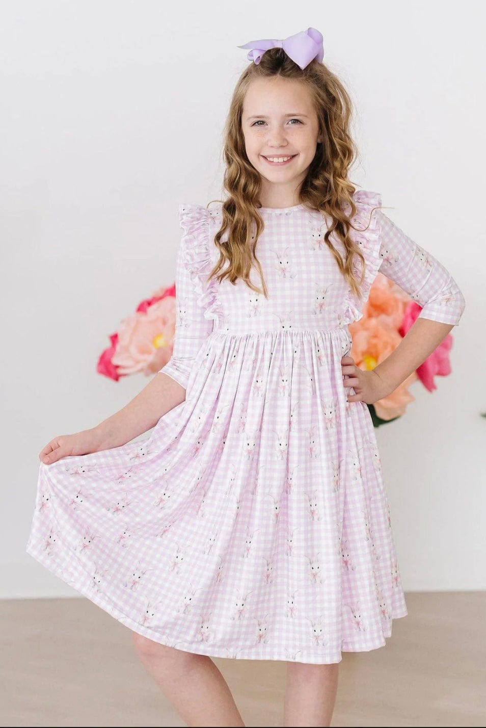 Mila and Rose Baby Bunnies Ruffle Twirl dress