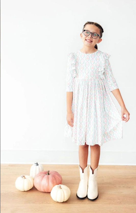 Mila and Rose Pumpkin kisses & Harvest wishes dress