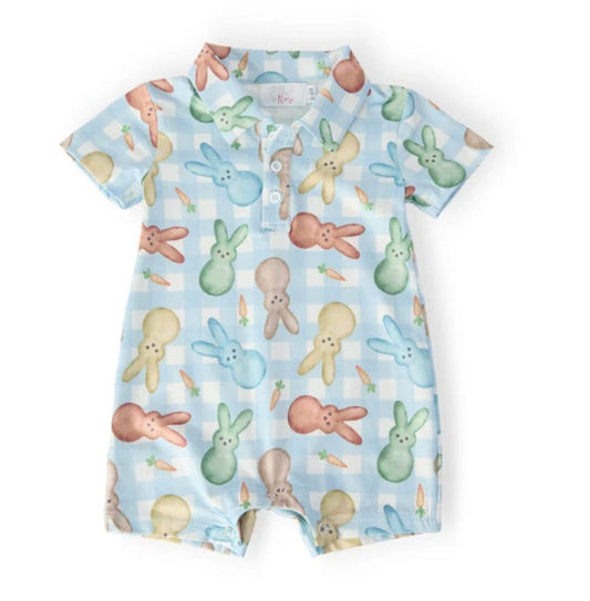 MILA & ROSE Mila & Rose Boys Boys-bubbles Carrot Patch Polo Shorty