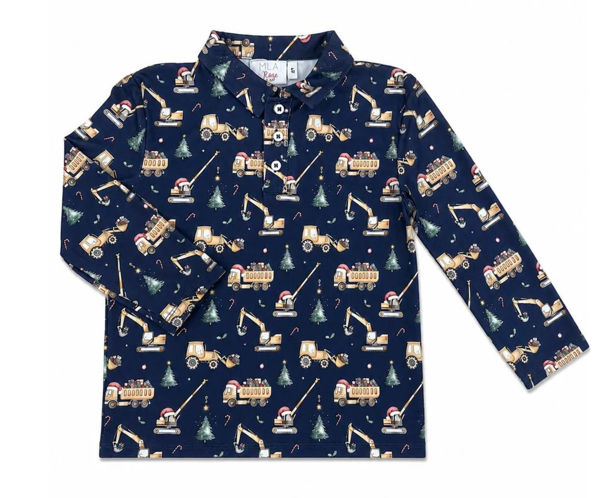 MILA & ROSE Oh What Fun It Is To Build L/s Polo