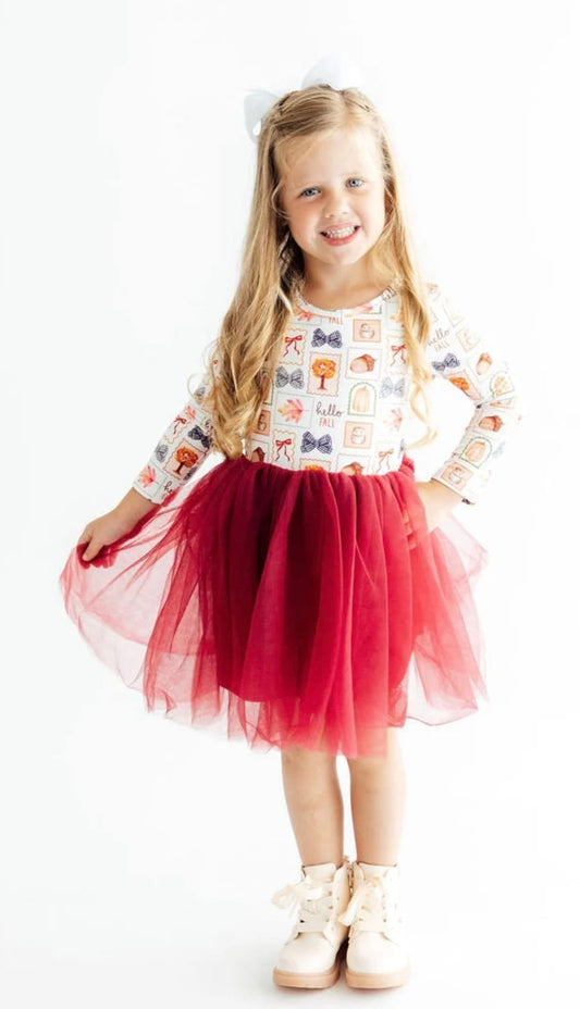 MILA & ROSE Hello Fall  Tutu Dress