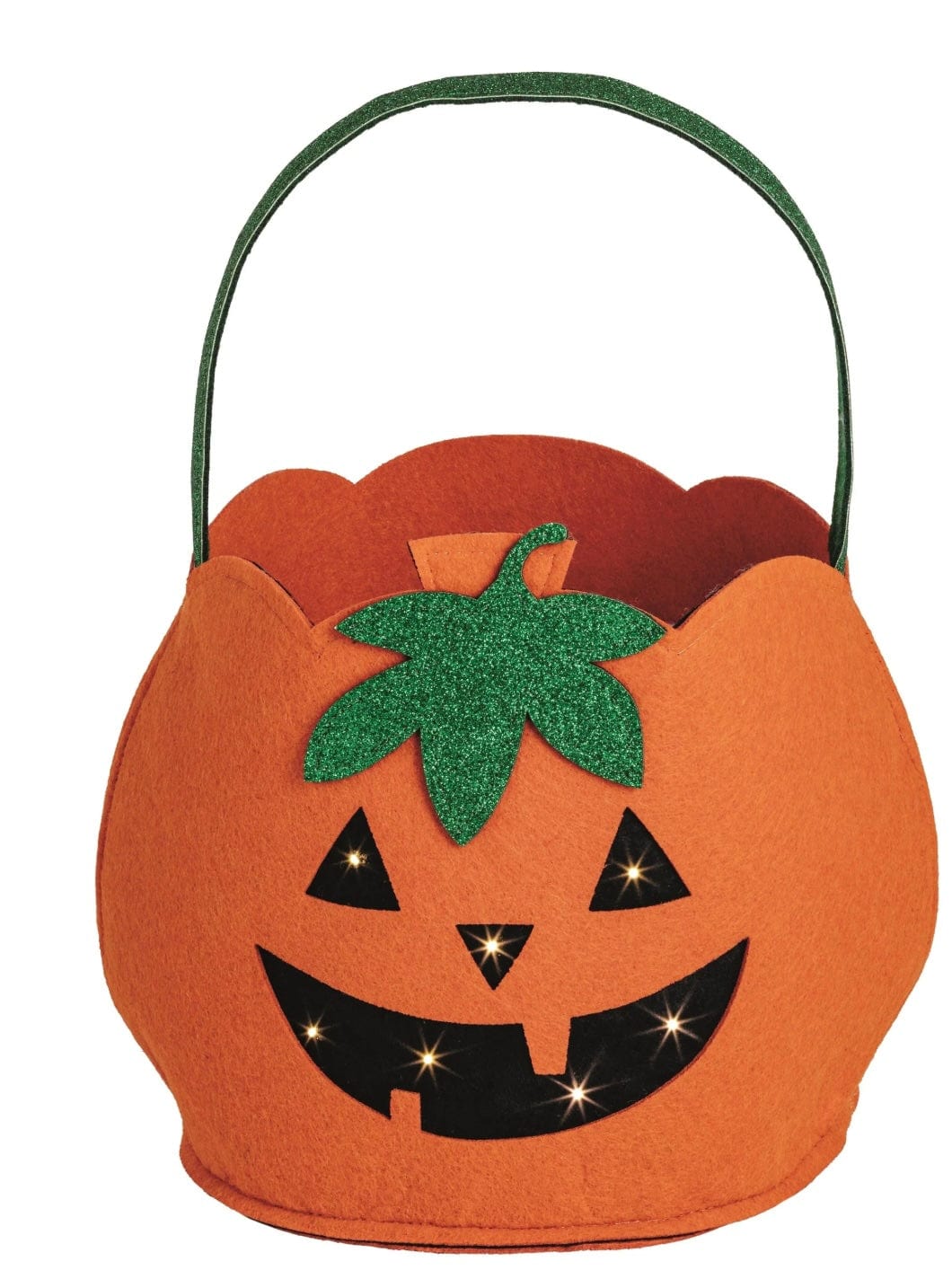 Mud Pie Pumpkin LED Treat Bucket