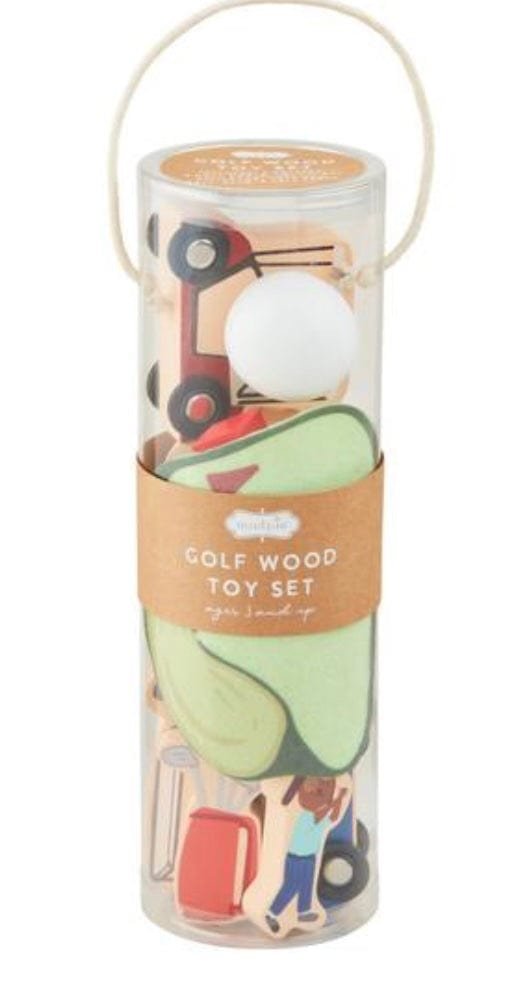 Mud Pie Wood Golf Toy set