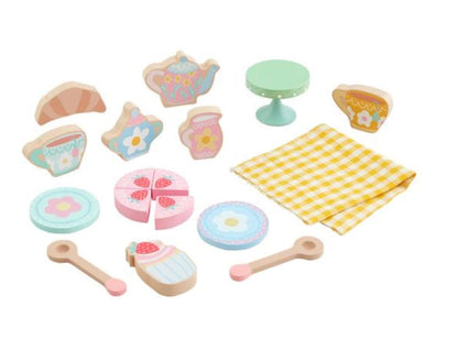 Mud Pie Wood Tea party set