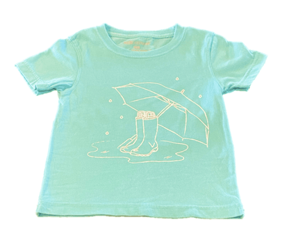 Mustard and Ketchup Kids Chalky Mint Rainy Day Tee