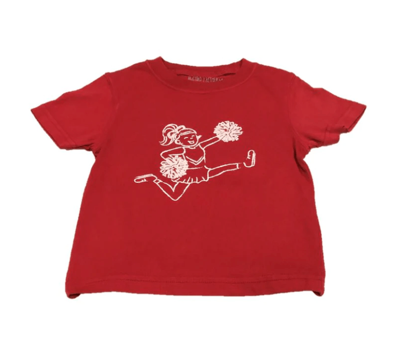 Mustard and Ketchup Kids Red Cheerleader T shirt