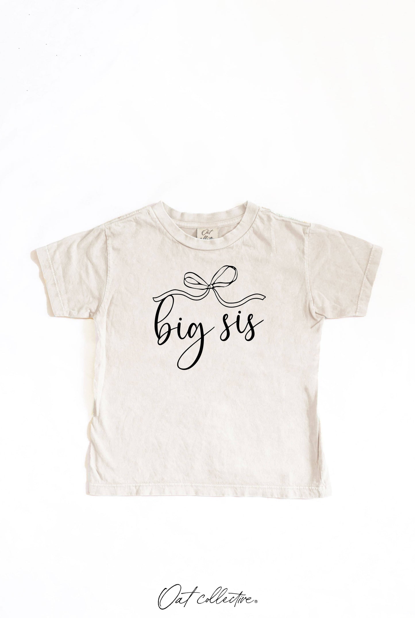 OAT COLLECTIVE BIG SIS Toddler Washed Graphic Top