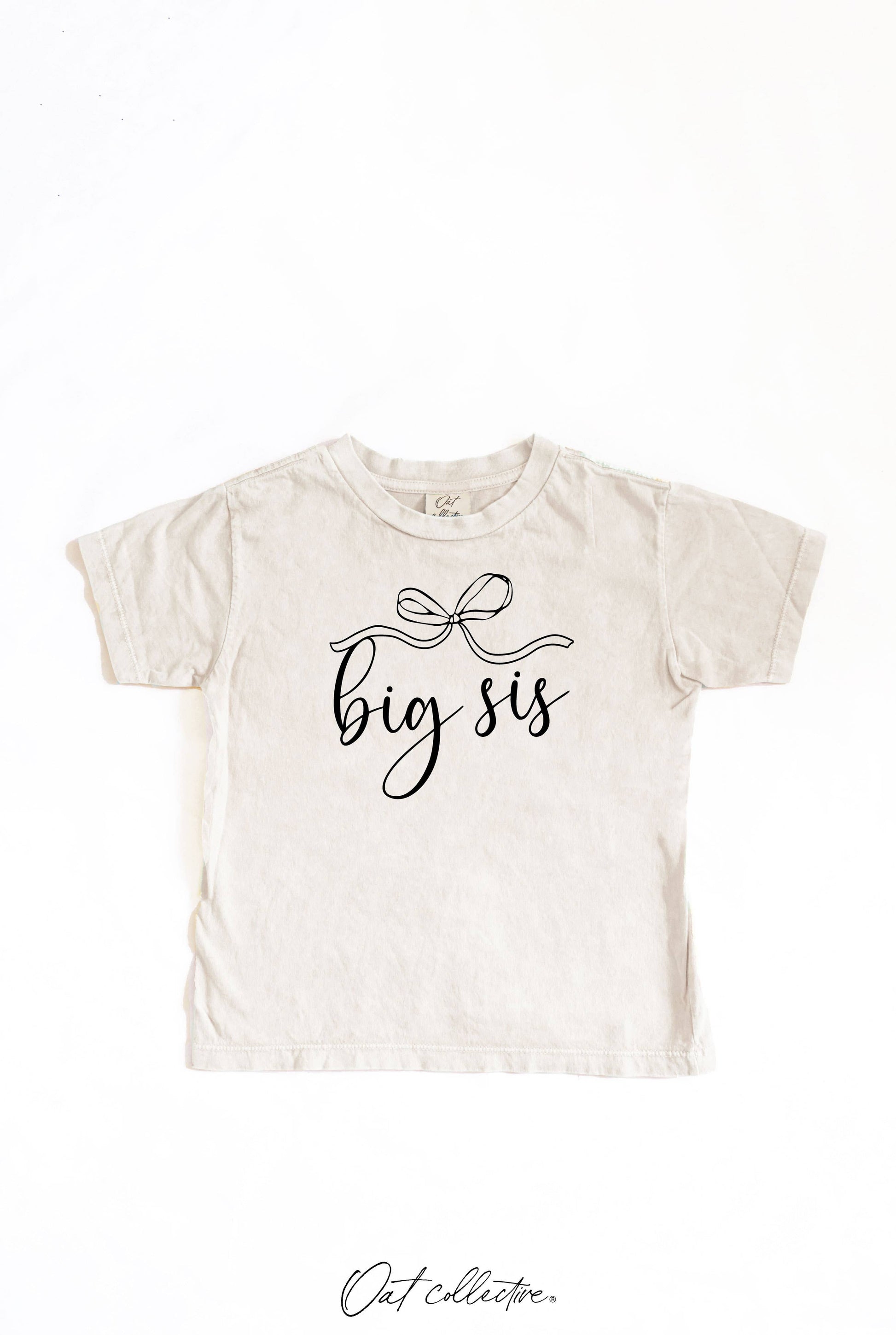 OAT COLLECTIVE BIG SIS Toddler Washed Graphic Top