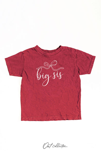 OAT COLLECTIVE BIG SIS Toddler Washed Graphic Top