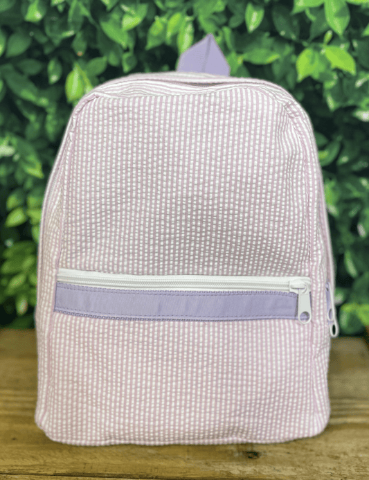 Oh Mint Default Princess Seersucker Medium Backpack