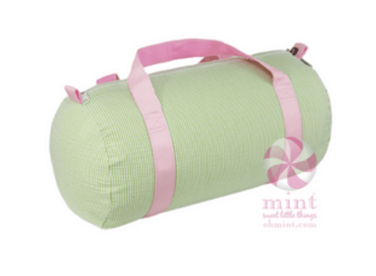 Oh Mint Default Sweet Pea Seersucker Medium Duffel