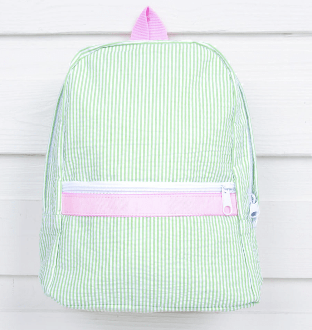 Oh Mint Default Sweet Pea Seersucker Small Backpack