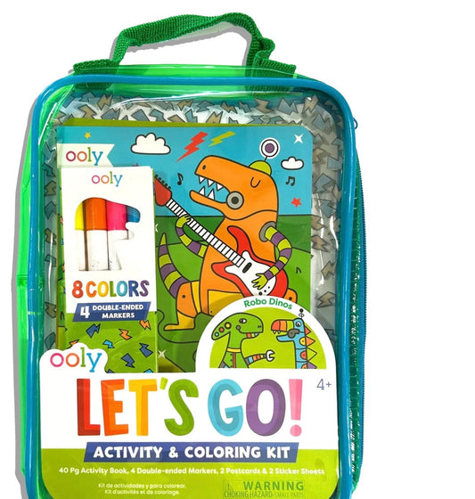 OOLY Activity & Coloring Kit Robo Dinos