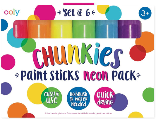 OOLY Paint Sticks Neon Pack (set Of 6)