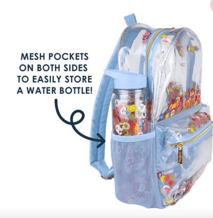 Packed Party LITTLE LETTERS CONFETTI CLEAR BACKPACK