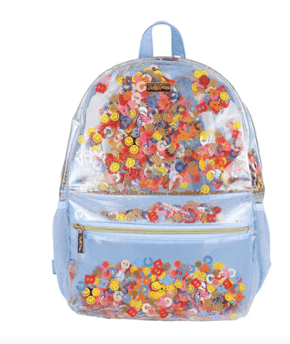 Packed Party LITTLE LETTERS CONFETTI CLEAR BACKPACK