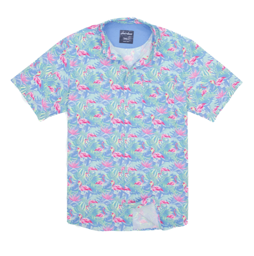 Patty Von tour Shordees Summer Shirt Floral Flamingo