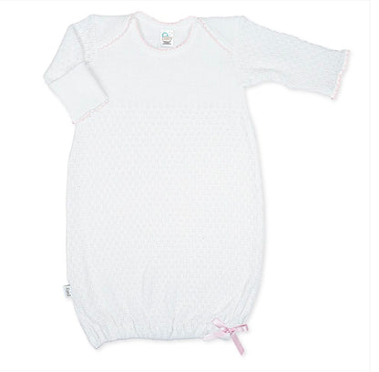 PATY White/Pink Paty  Overlap Gown