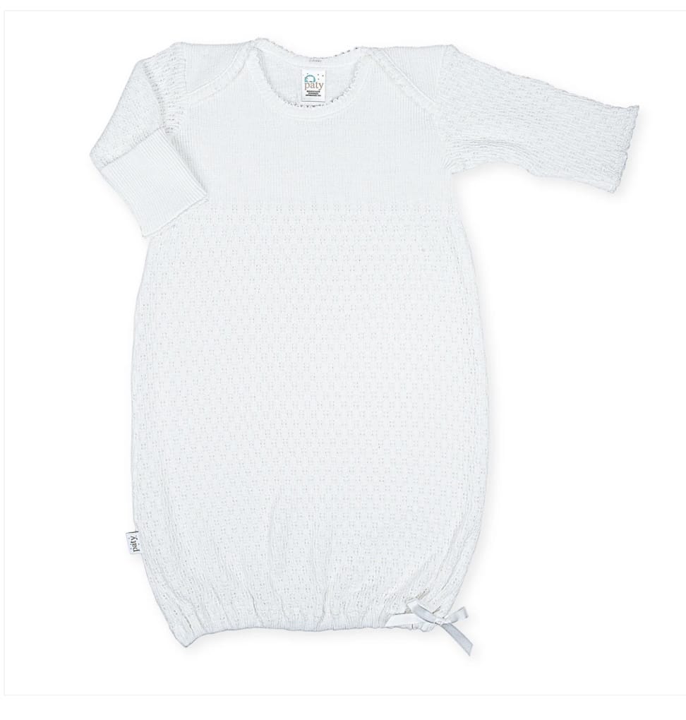PATY White/White Paty  Overlap Gown