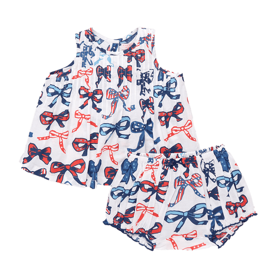 Pink Chicken Baby Girls Jaipur Red White and Bows