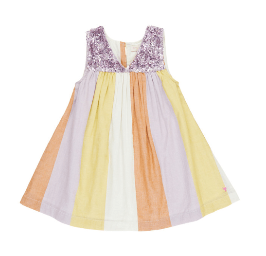 Pink Chicken GIRLS COURTNEY DRESS  DESERT STRIPE