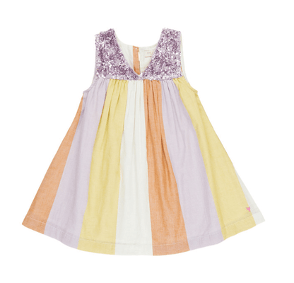 Pink Chicken GIRLS COURTNEY DRESS  DESERT STRIPE