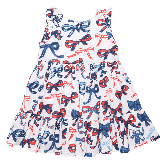 Pink Chicken Girls Kelsey Dress - Red White and Bows