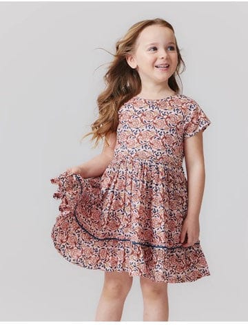 Pink Chicken Pink Chicken Girls Niley Dress - Pink Blossom