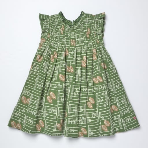 PINK CHICKEN Pink Chicken Girls Girls-bubbles/dresses/rompers/sets Girls Stevie Dress - Football Field